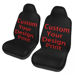 Custom Your Design Print Universal Car Seat Covers Fit for Cars Trucks SUV or Van 3D Print Auto Seat Cover Protector 2 Pieces