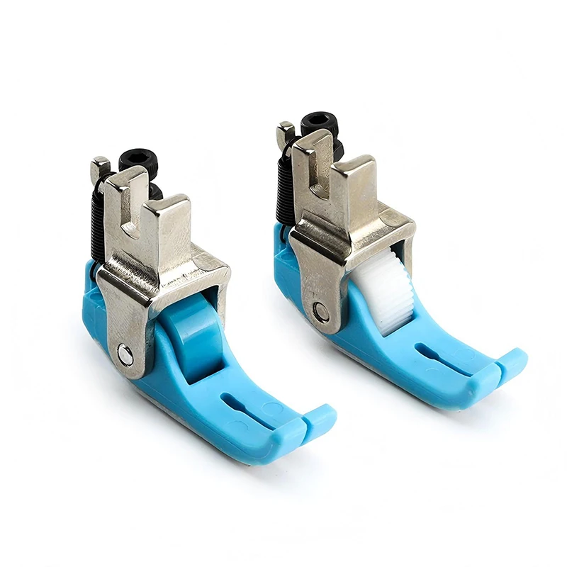 Prensatelas inferior de PTFE con rodillo para máquina de coser de punto de bloqueo de 1 aguja BROTHER S7200 JAC A5,A6,JUKI 8500, 8700,