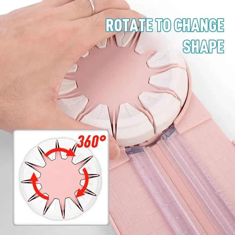 12 In 1 360 RotaryCircular Paper Cutter Knife DIY Handmade Compass Knife Cutting Edge Artifact Scrapbooking Cards Cutters