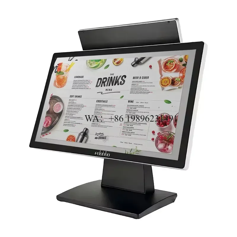 ED185T All-in-One 18.5/21.5 Inch Wide Screen HD Touchscreen POS Terminal Dual Screen Cash Register POS