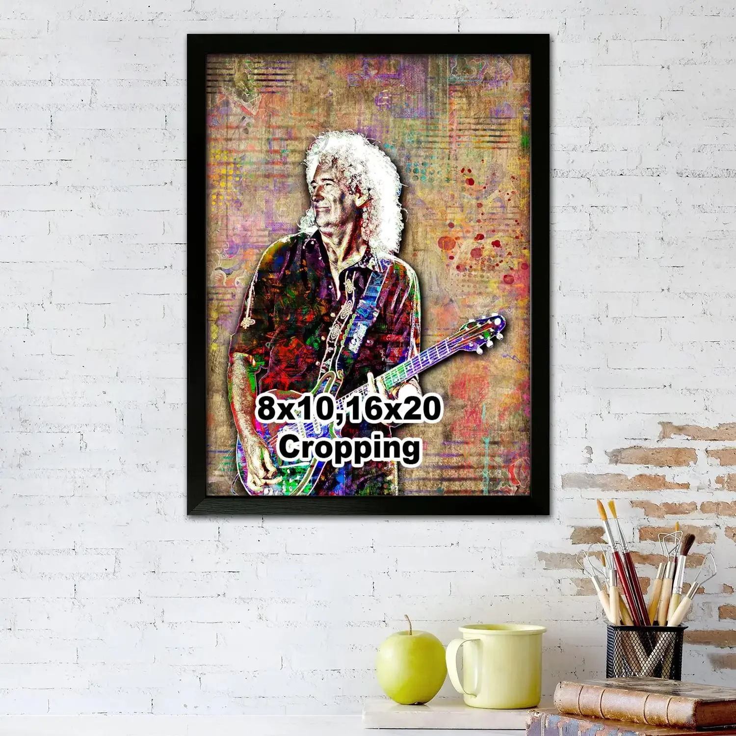 Brian May Canvas Art Poster and Wall Art Picture Print, Modern Family Bedroom Decor Posters,Decorative painting