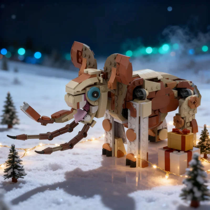 

351 деталь MOC Конструктор «Африканский слон» Creator 3 1, развивающая игрушка для сборки, подарок на Рождество, развивающая игрушка для творчества и обучения