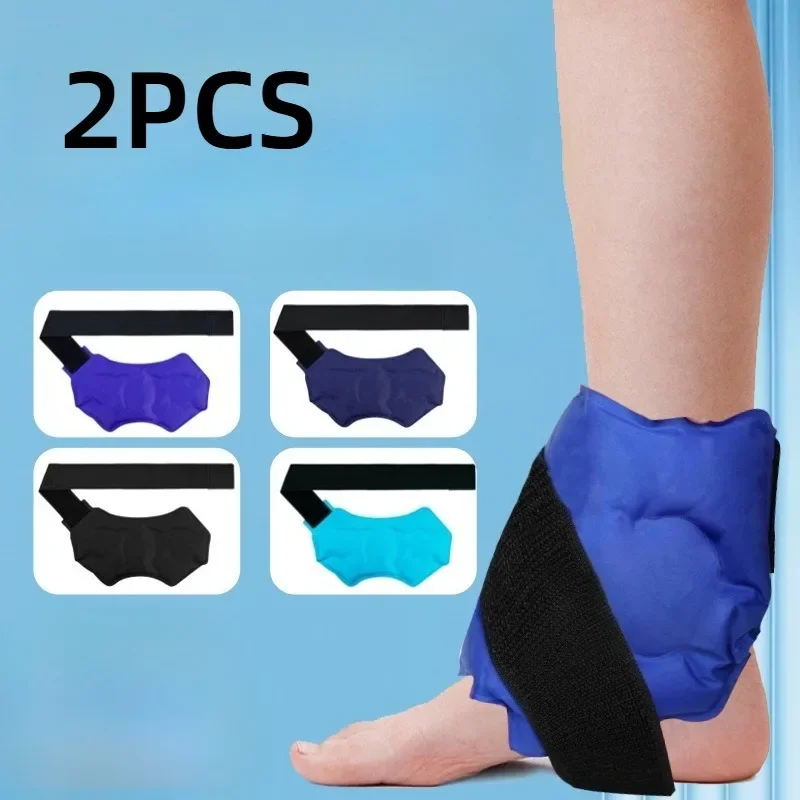 1/2PCS Ankle Ice Pack Wrap Ice Pack Reusable Cold Pack Wrap Hot Cold Compress 360° Wrap Design Physical Cooling Foot Care Tools