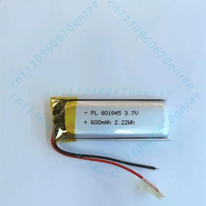 3.7V polymer lithium battery 801845 recorder tire pressure monitoring GPS positioner 600MAH