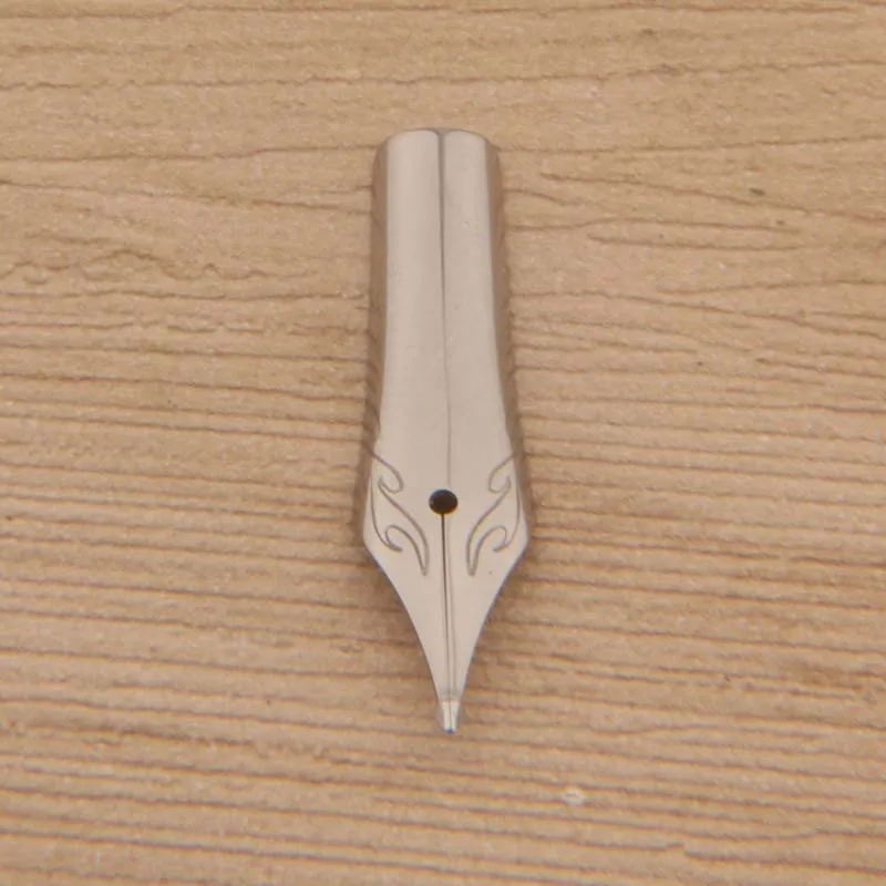 26mm Naginata Nib Hooded Nib Handmade Grinding Tip Silver Handmade Grinding Tip #5 Size Fountain Pen Ink Pen
