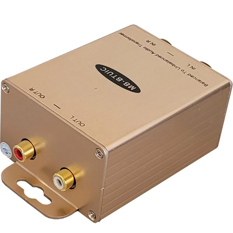 متوازن إلى محول RCA XLR إلى محول عزل RCA صندوق محول عالي إلى منخفض خالي من الضوضاء #5