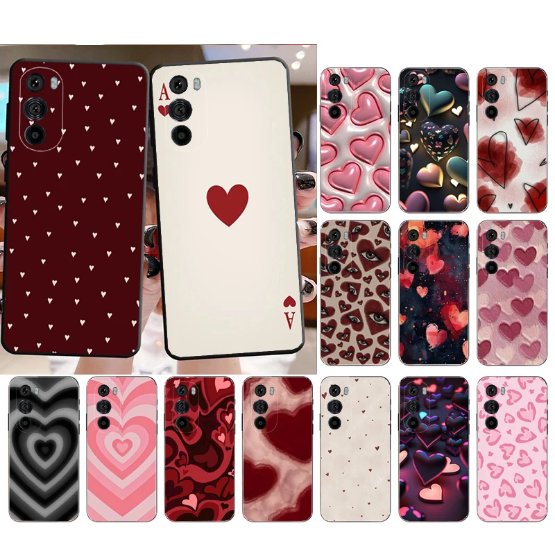 

Phone Case For Motorola Edge 60 50 40 Pro 60 50 40 30 Ultra Neo Fusion Moto G Stylus G Love Heart