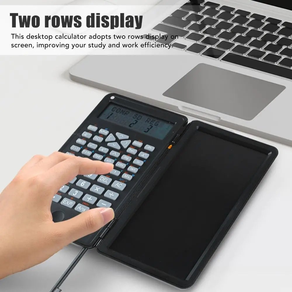 12 Digit Scientific Calculators Foldable LCD Notepad Function Calculator Accounting Stylus Math Calculator Student Stationery