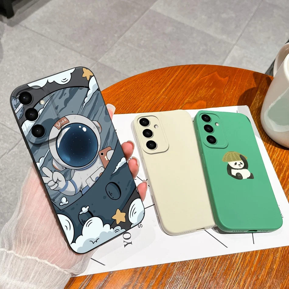 حافظة لهاتف سامسونج جالاكسي S24 FE مطلية بالحلوى غطاء خلفي لحماية الكاميرا لهاتف جالاكسي S 24 S24FE غطاء هاتف من السيليكون السائل كابا #2