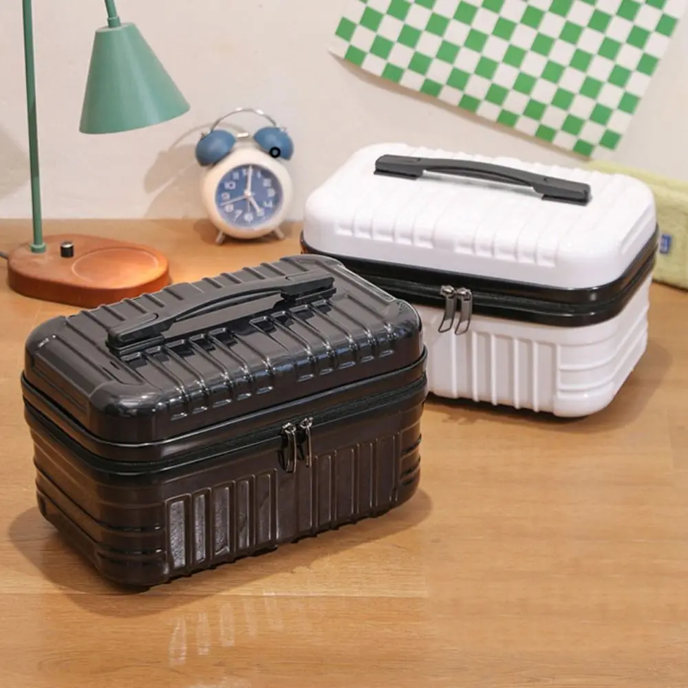 حقيبة صغيرة مقاس 17 بوصة لمستحضرات التجميل، حقيبة تخزين أدوات الزينة العصرية، حقيبة مكياج متينة ذات سعة كبيرة، حقيبة يد نسائية #4