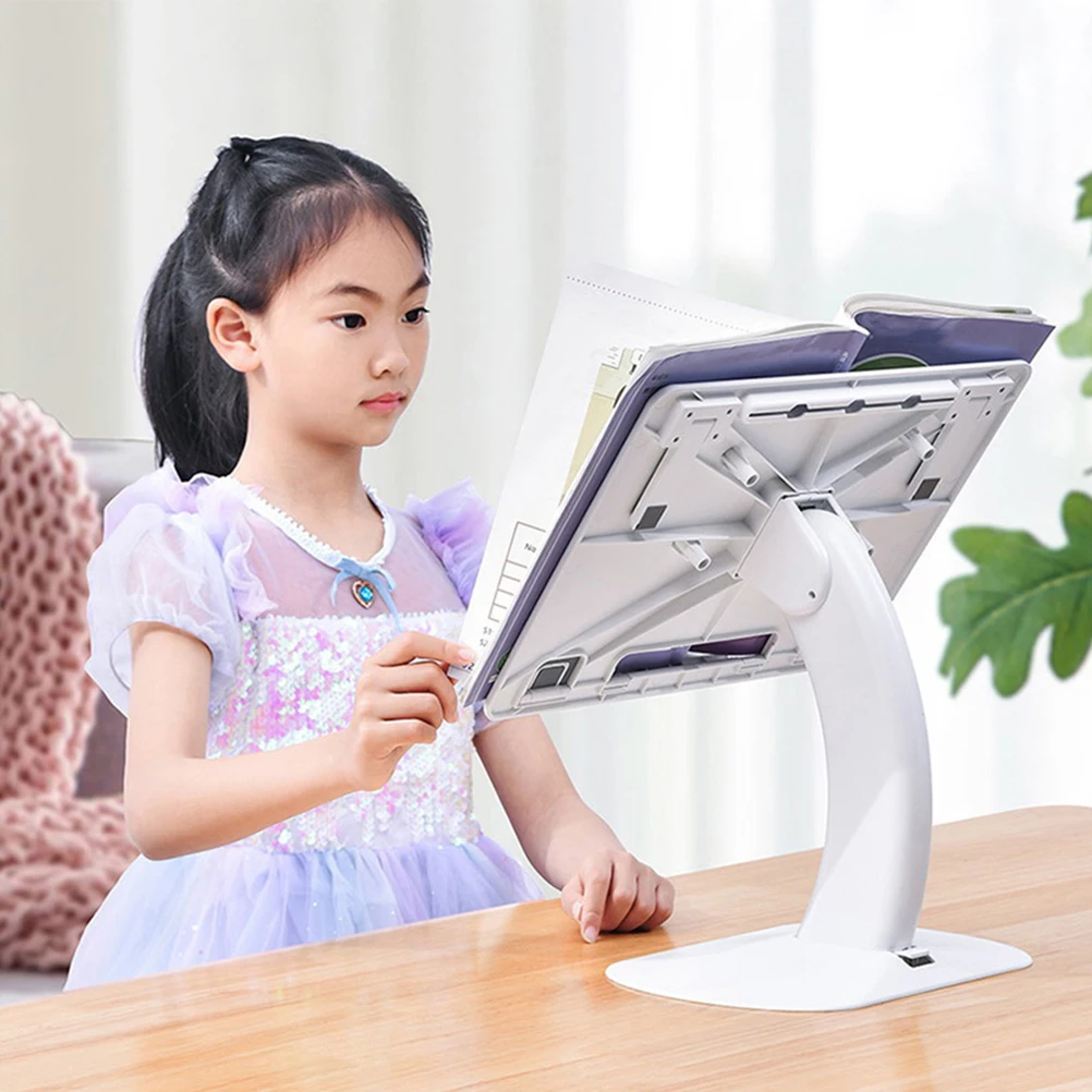 

Thickened Laptop Stand 4 Gear Adjustable Ergonomic Computer Holder Non-Slip Silicone Pad Foldable Notebook Riser Support For