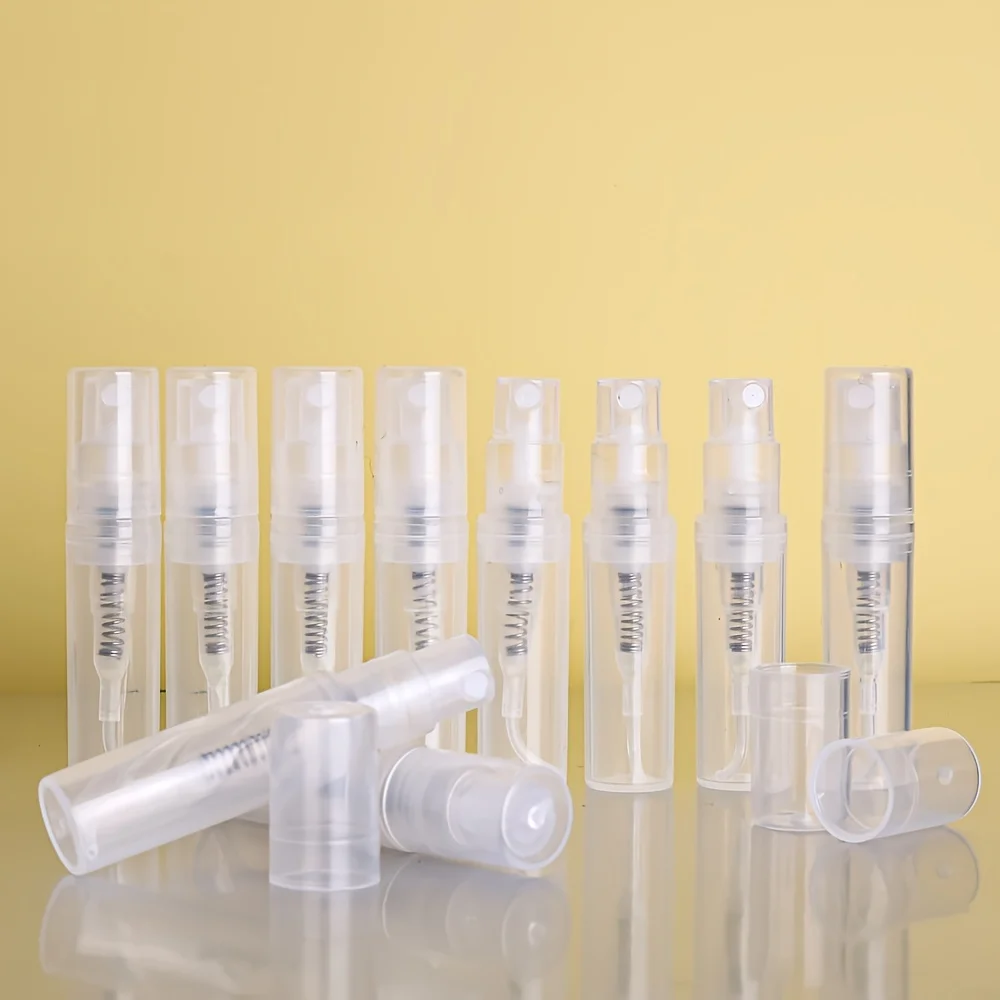 10 Bottles of 2/3/5ML Mini Perfume Samples, Sold in Plastic Bayonet Bottles, Portable and Travel-Sized