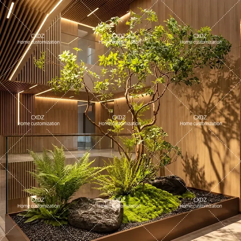 Boutique grade simulated plant horse drunk wood advanced fake tree landscaping indoor and outdoor decorative tree simulated