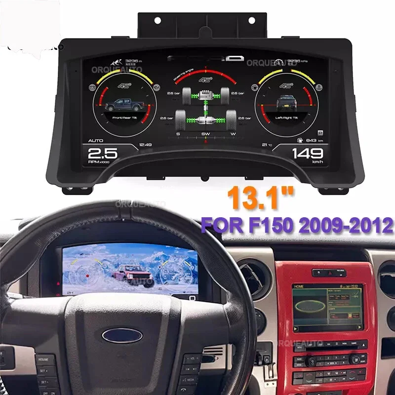 LCD Instrument For Ford F-150 2009-2012 F150 Digital Cluster Dashboard Speedometer Odometer Panel Virtual Cockpit Meter Screen