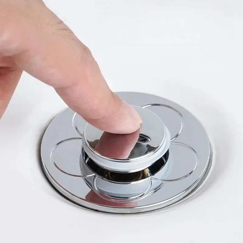 Universal Explosion-proof Wash Drain Filter Pop Up Basin Bounce Core Sink Drain Plug Bathroom Lavatory Kitchen Bathtub Tool