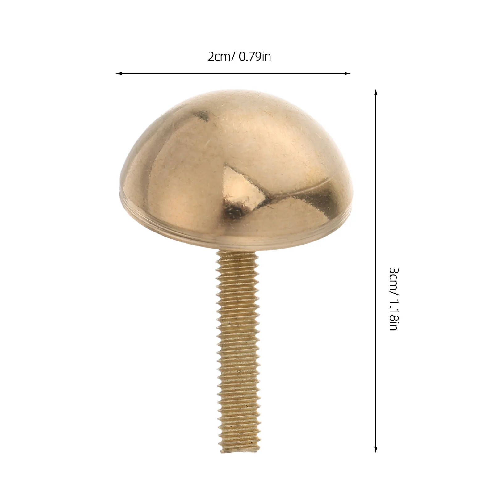 8Pcs Decorative Screw Cover Brass Dome Cap 20Mm Self Tapping Screw Hide Caps Furniture Cabinet Wall Mount Hardware Finish