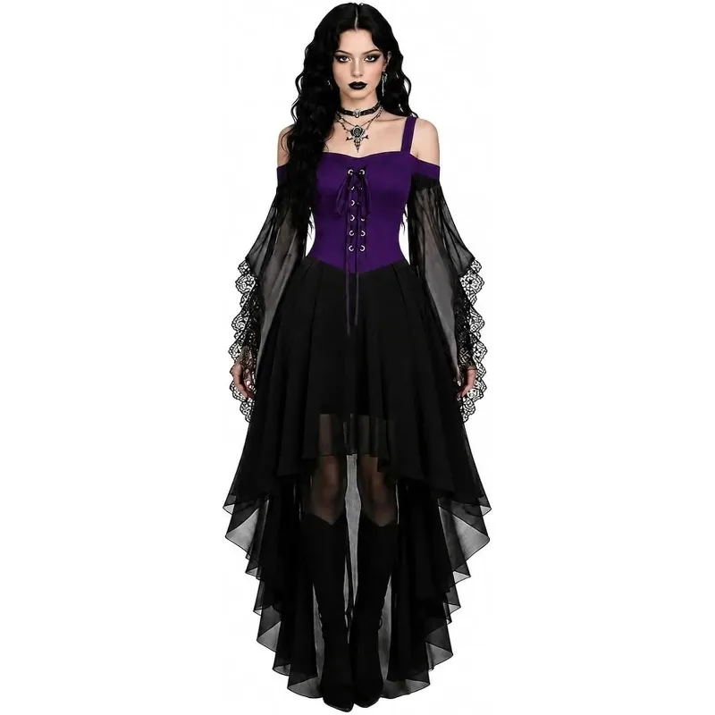 Robe Vampire à Manches Papillon en Résille – photo 6