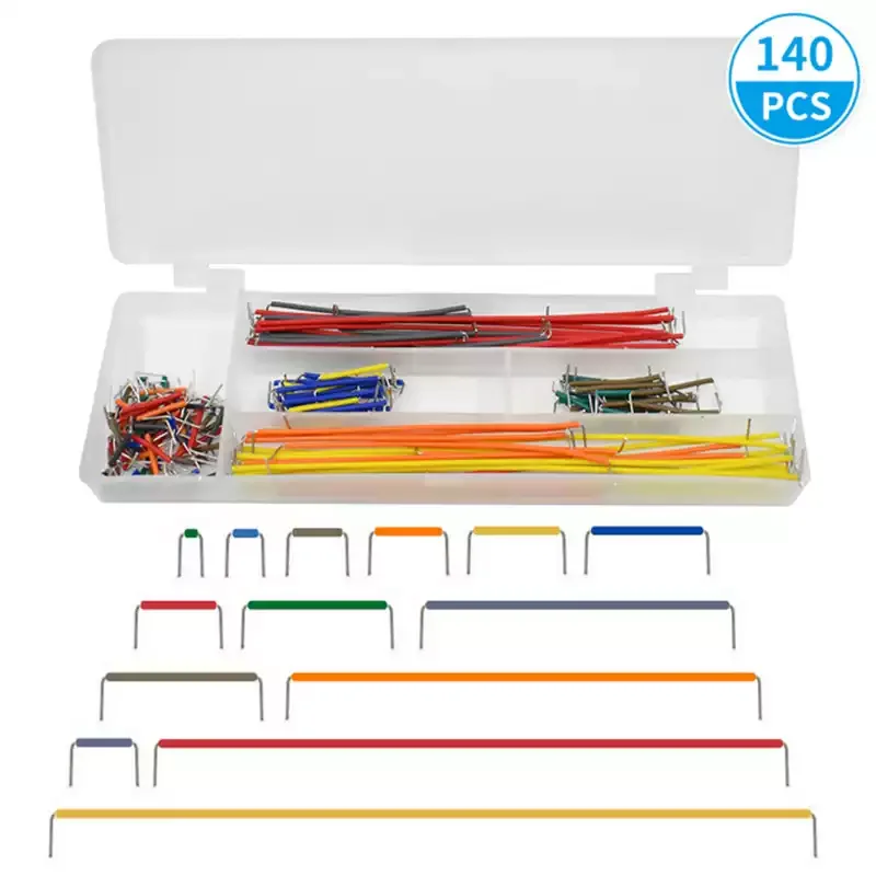 140/560/840pcs Breadboard Jumper Wire Kit Multicolored Solderless Flexible Jumper Cables Set for Arduino Prototyping
