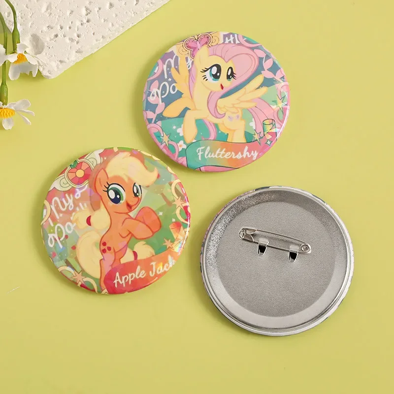 New My Little Pony Rainbow Dash Twilight Sparkle Cute Kawaii Souvenir Pins Brooch Icon Badge for Bags Anime Figure Kids Gifts