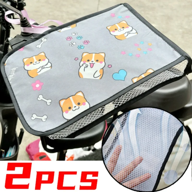 

New Motorbike Sunscreen Breathable Gloves Summer Electric Bike PVC Fabric Handlebar Sleeves Motorcycle Accessories