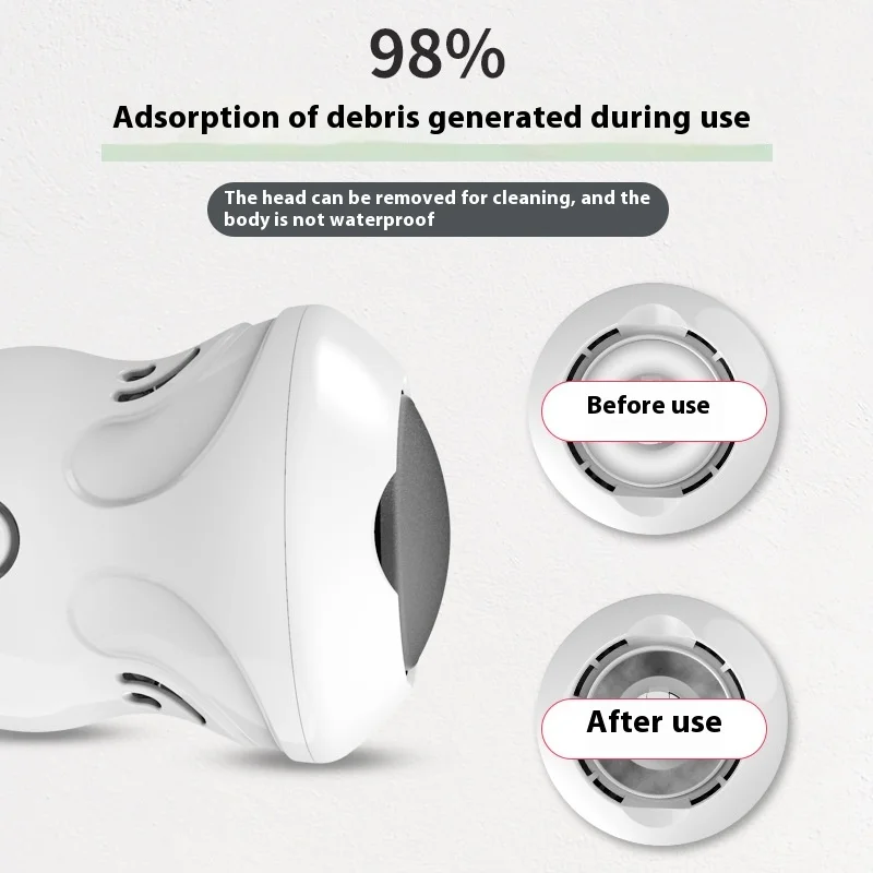 새로운 전기 발 그라인더 발 뒤꿈치 필링 죽은 피부와 굳은 살 연삭 발 가정용 발 수리 도구 페디큐어