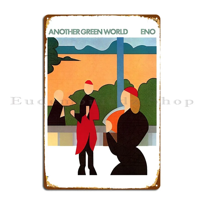 Brian Eno Another Green World Metal Sign Club Bar Iron Painting Vintage Wall Decor Tin Sign Poster