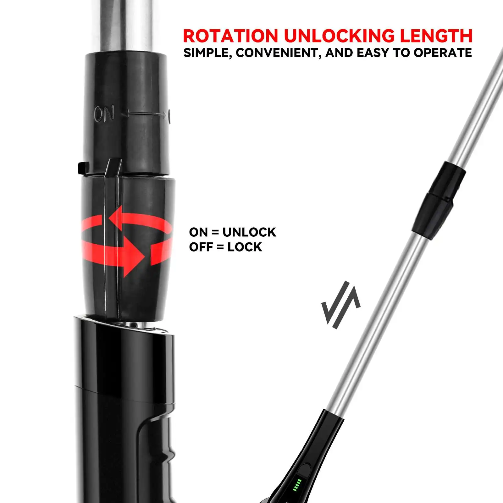 فرشاة تنظيف لاسلكية كهربائية 7 في 1 من صن شاين بقدرة 2500 مللي أمبير في الساعة بمقبض طويل 7 في 1 لتنظيف الحمامات الزجاجية للأطفال مصنوعة من البلاستيك #5