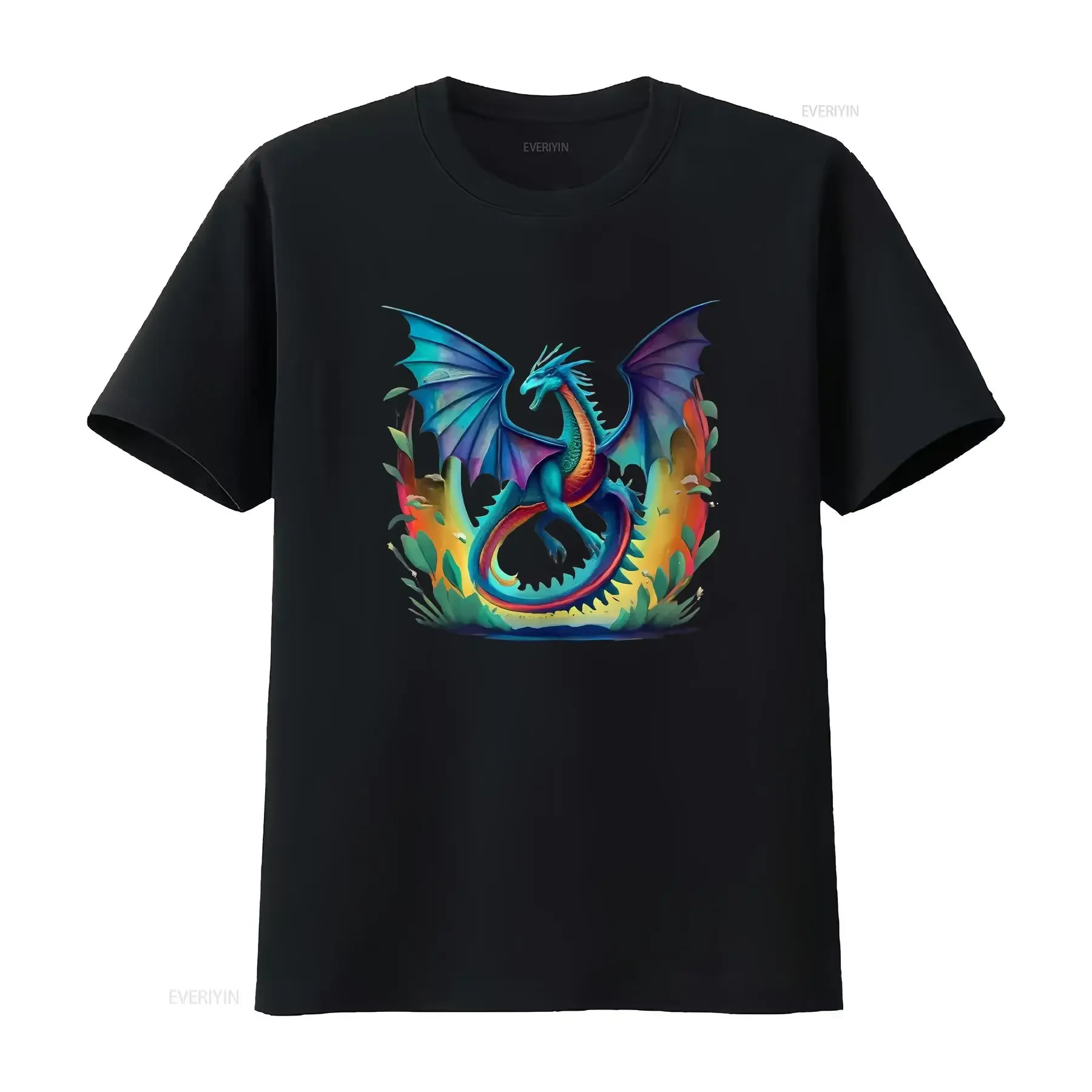 Imaginez être un dragon cracheur de feu avec des ailes magiques. T-shirt pour garçons et hommes, manches longues ou courtes, vintage, délavé, confortable et élégant.