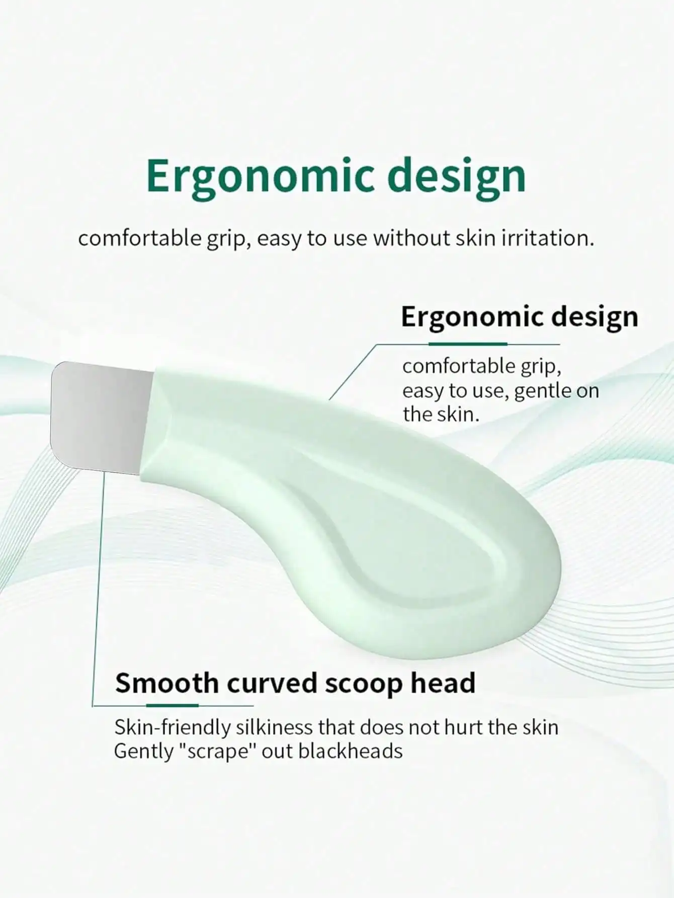 Strumento per la rimozione dei punti neri del viso da 3 pezzi: detergente delicato per i pori, adatto per la cura della pelle mattutina e serale, post cura del viso