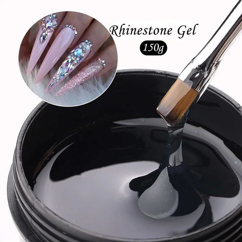 MSHARE 150g Rhinestones Nails Glue Gel For Nails Art No Wipe Crystal Stickers Jewelry Decoration Uv Led Gel bulk Wholeale 150ml