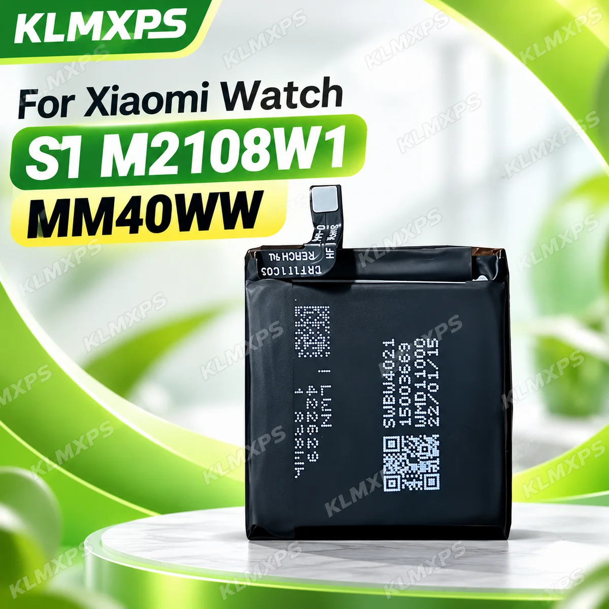 Smartwatch Replacement Battery Compatible with Xiaomi Watch S1 M2108W1 MM40WW and Watch S3 M2313W1 MM45WW for Smart Watch