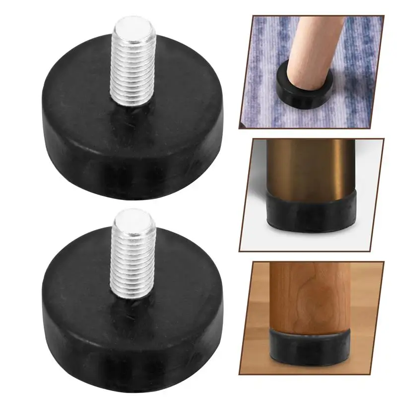 4pcs Adjustable Rubber Feet Shock Absorber Pads Machine Pads Heavy Duty Dampening Pads Foot Cushion Shock Absorbing Foot