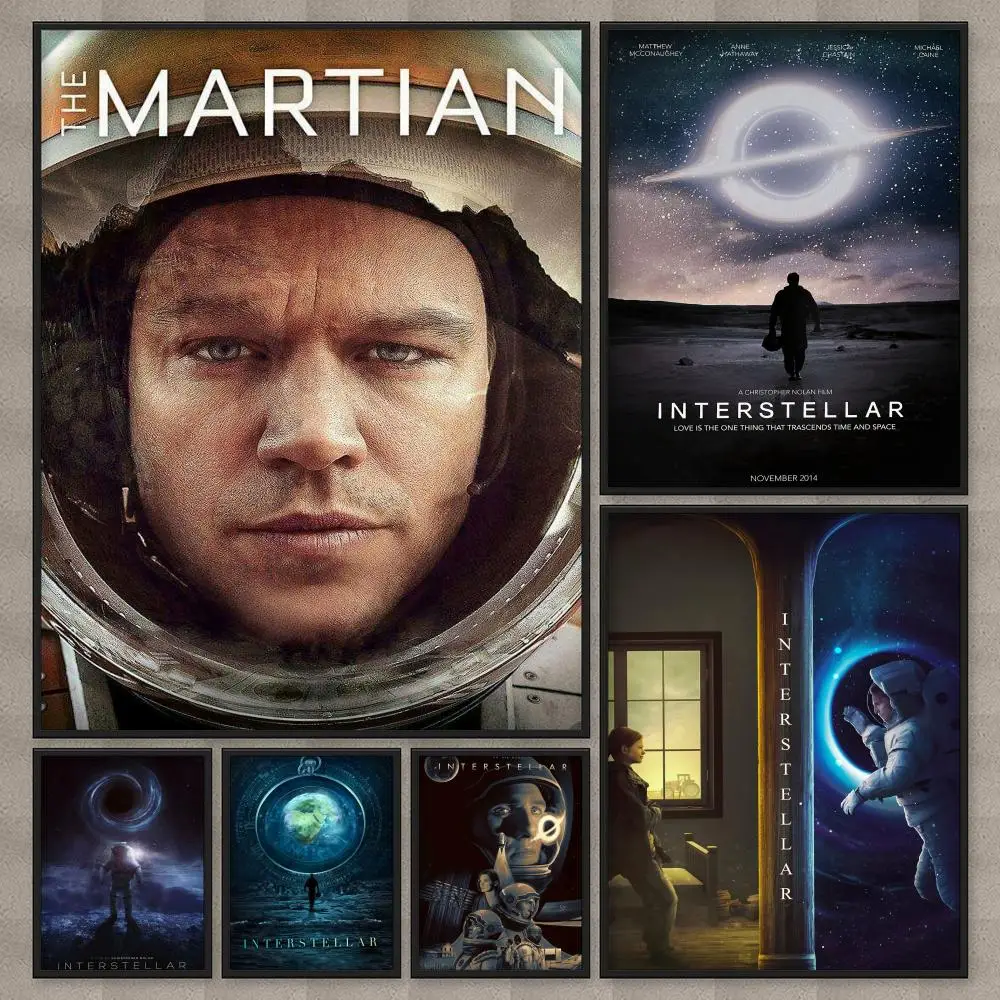 Movie I-Interstellar Poster HD Room Decor Home Decoration Interior Wall Art Printing Waterproof Garage Party BedRoom Gift