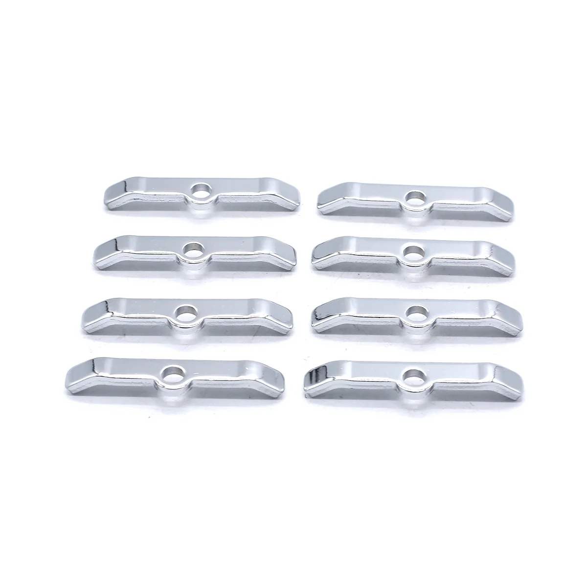 Car Chrome 3 Inch Valve Cover Spreader Bars Fixed Tabs for 283 305 327 350 Car