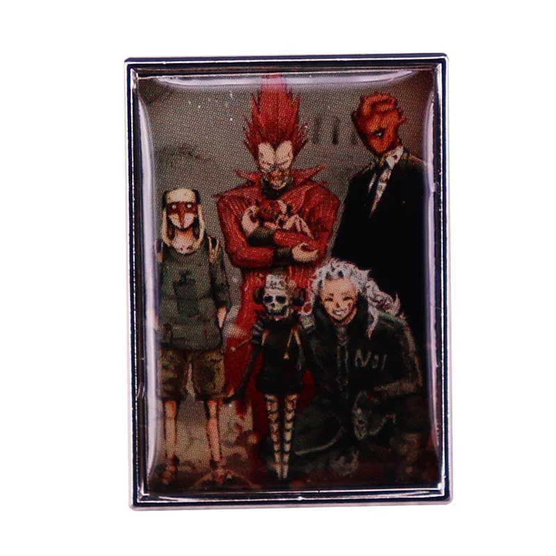 Dorohedoro En's Family villains shin Kikurage fujita ebisu lapel pin Anime Manga The Bads Guys Brooch Badge Decoration