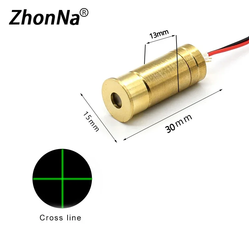 532nm45 Green line Laser Module DC3-5VHorizontal Cross is Optional for WoodStone Cutting Positioning Line Factory Direct Sales