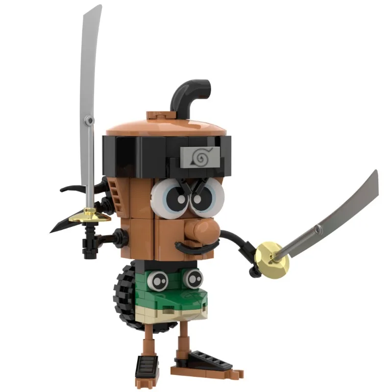 Kit de guerrero animal híbrido de 203 piezas: modelo de criatura de fantasía MOC para adolescentes, regalo único de bricolaje con guía