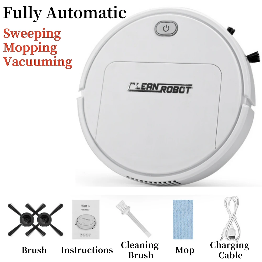 

2024 Sweeping Robot 3-in-1 Home Smart Sweeper Vacuum Mopping Intelligent Obstacle Avoidance Automatic Sweeping Cleaning Expert