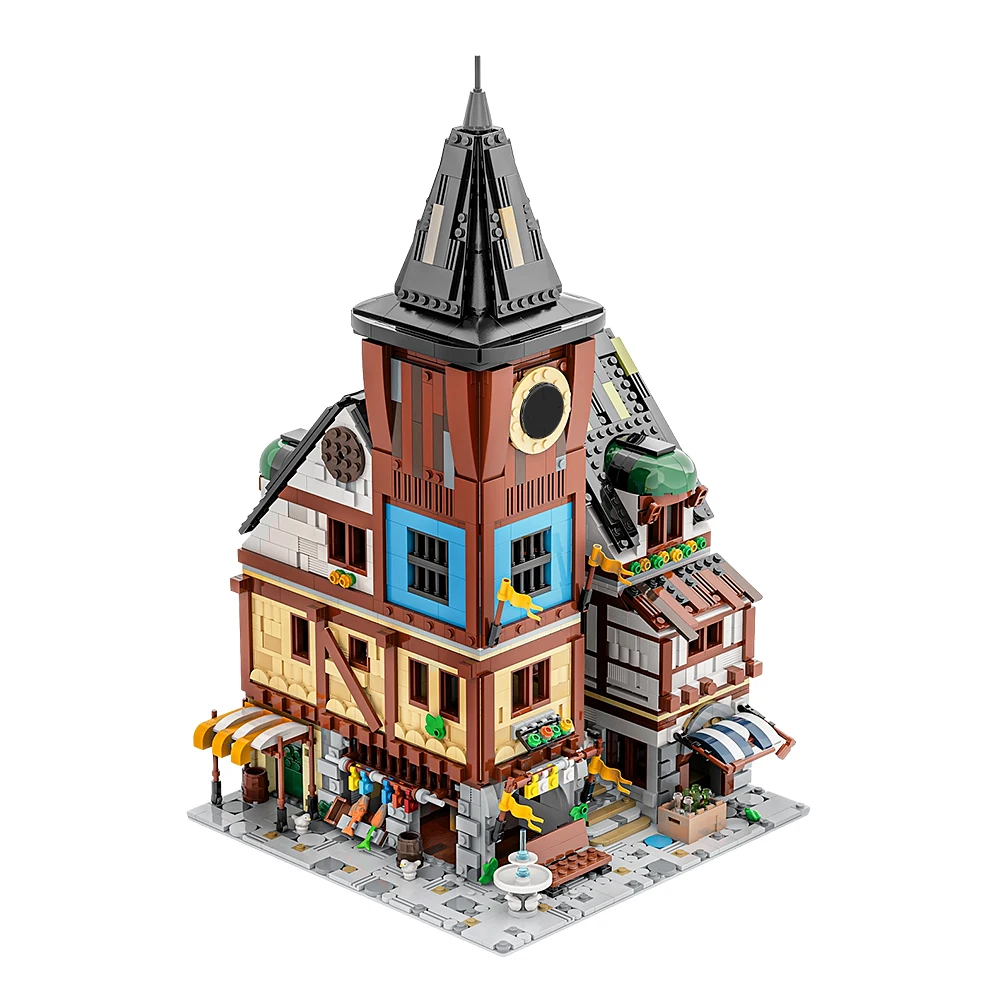 

Gobricks Moc Medieval Market Modular Architecture Building Blocks DIY Model Bricks Kit Ideas Toy Kids For Christmas Gifts