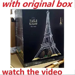 With Original Box 1.5M Eiffel Tower 10307 10001pcs PARIS Architecture Model Building Block Brick Children Toy Gift Set