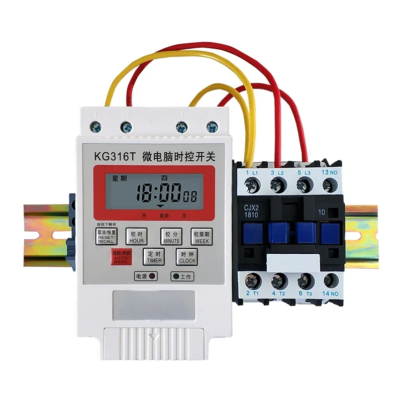 Three phase timing switch 380V water pump oxygenator motor high-power timing switch timer automatic power-off