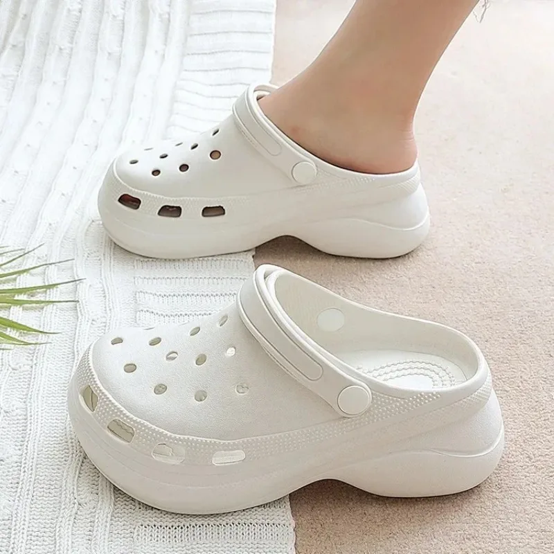 صنادل كرتونية للفتيات ، غطاء للرأس ، دبابيس نسائية ، ظريف ، رائع ، سميك ، جيد التهوية ، منصة ، نعال شاطئ ، صيف ، جديد