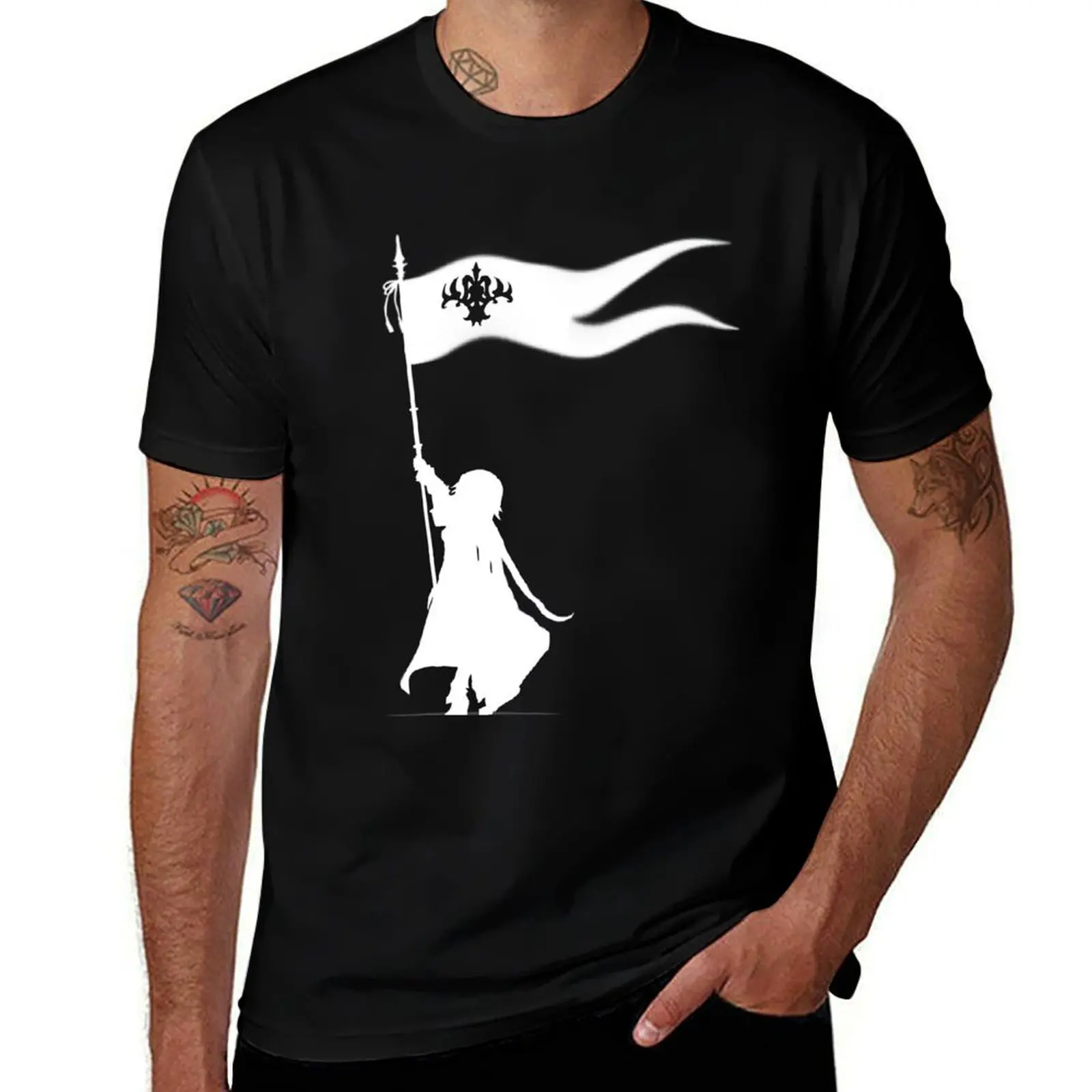 Jeanne d'Arc -Luminosité Eternelle: Dios está aquí conmigo - Camiseta deportiva que absorbe el sudor, versión blanca