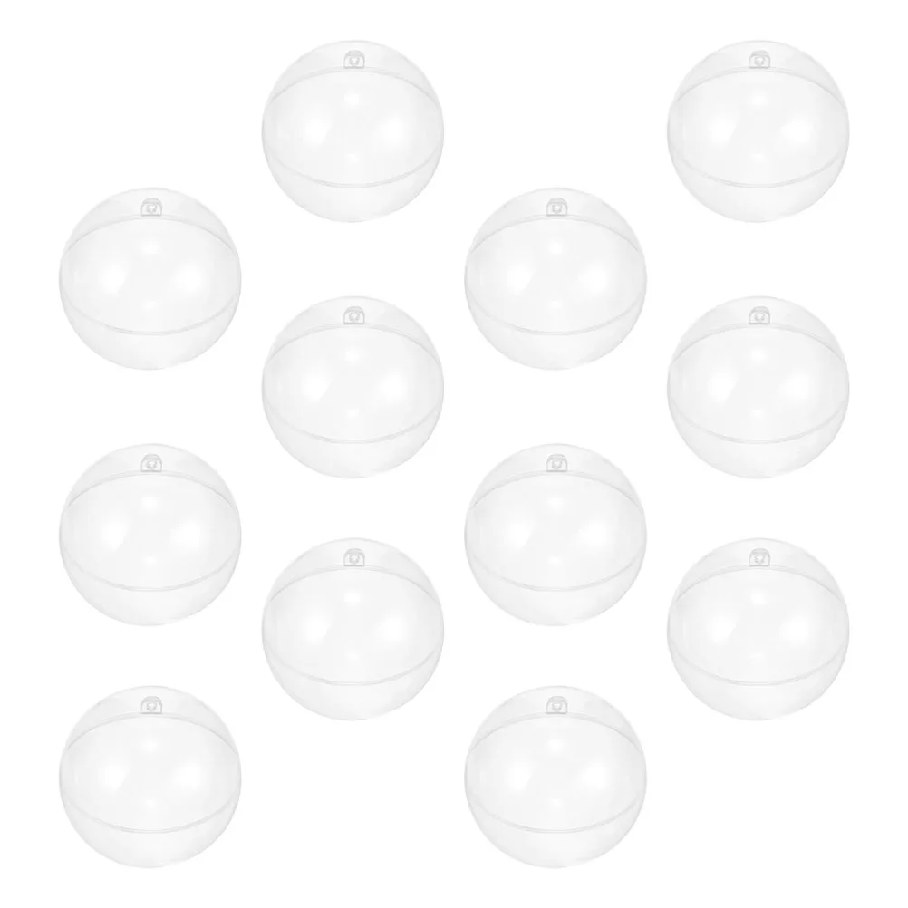 

Christmas Decorations Storage Decorative Ball Fillable Sphere Ornaments Snowflake