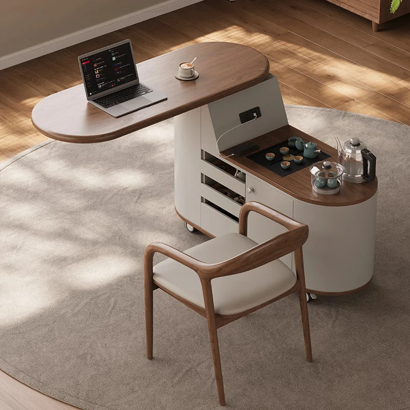 

Mobile tea table integrated, tea making household tea cabinet