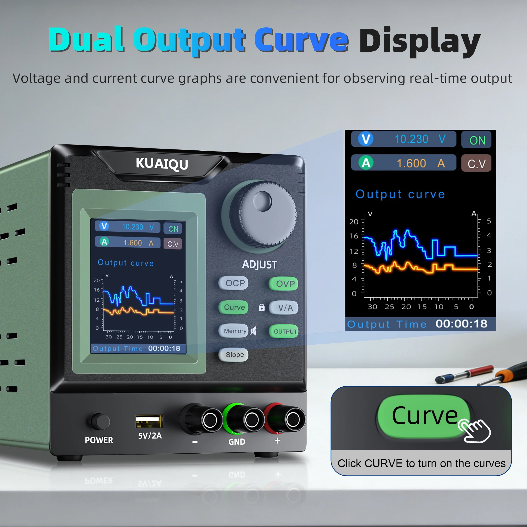 KUAIQU SPPS-D603X-R Programmab - Linear Lab Power Supply Adjustable recension och pris