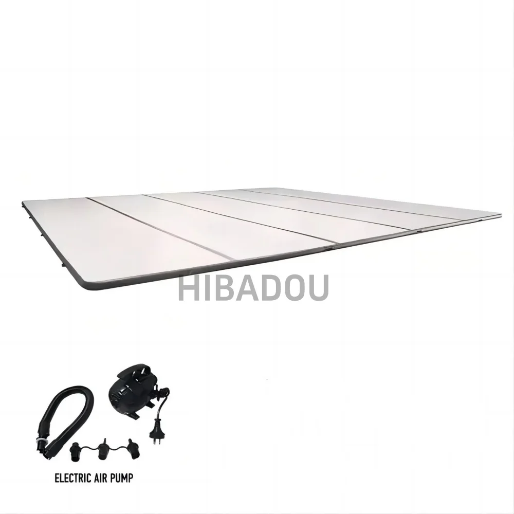 Inflatable Air Track Floor Mats 5x4x0.2m Gymnastics Air Mat Tumble Track Inflatable Tumbling Mat with Electric Air Pump