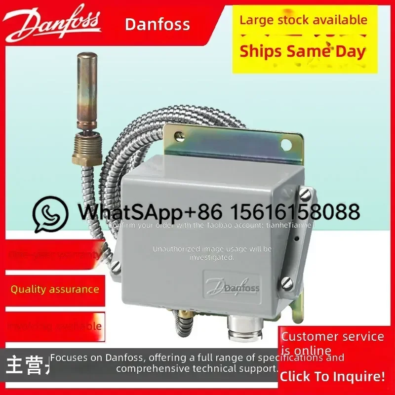 Danfoss KPS83 Temperature Switch 060L310866 060L313966 Pressure Control Thermostat for Refrigeration Compressor Auto Cut Off