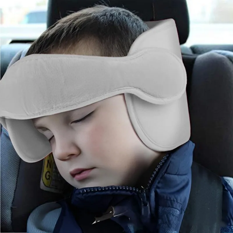Baby Car Seat Head Support(Gray)Toddle Car Neck Relief Baby Child Car Seat Adjustable Head and Neck Support Band