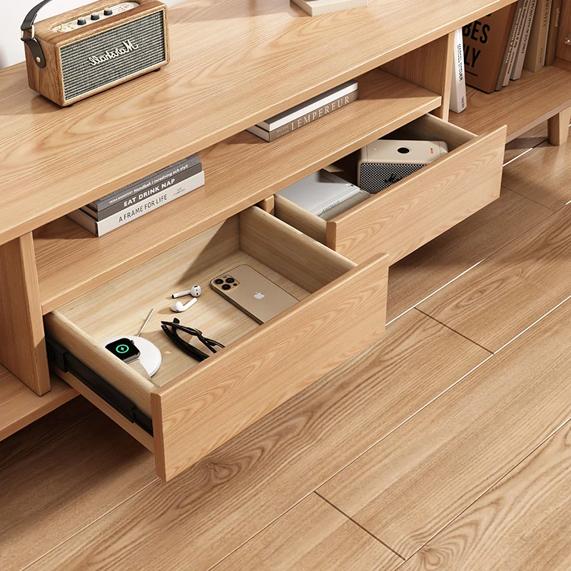 تخزين بسيط حامل تلفاز مقابض أدراج رف الشمال خزانة حامل تلفاز تصميم أبيض Muebles De Television ملحقات المنزل